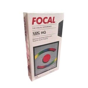 Focal 120 VHS Tape Blank Sealed Kmart 1990s Vintage Sp 2 hrs LP 4 hrs SLP 6 hrs